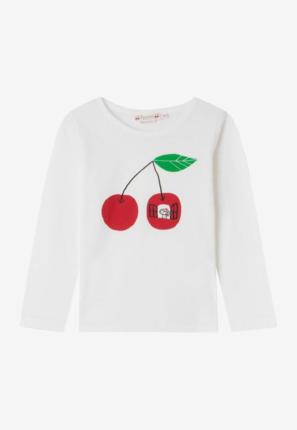 Girls Tidjiane Cherry Print T-shirt