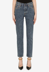 Washed-Out Slim Jeans