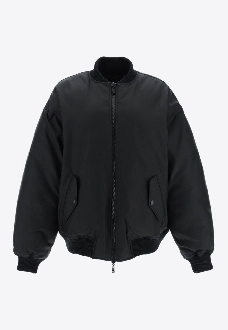 Reversible Oversized Bomber Jacket