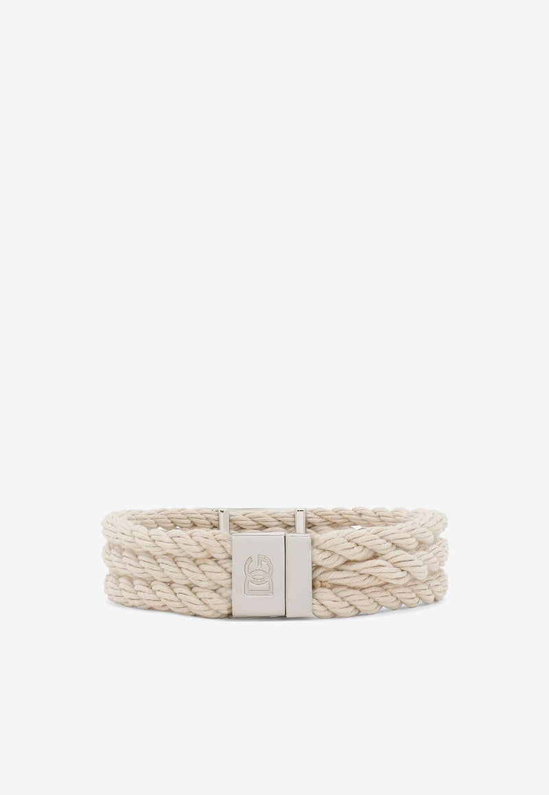 Marina Logo Plaque Cord Bracelet