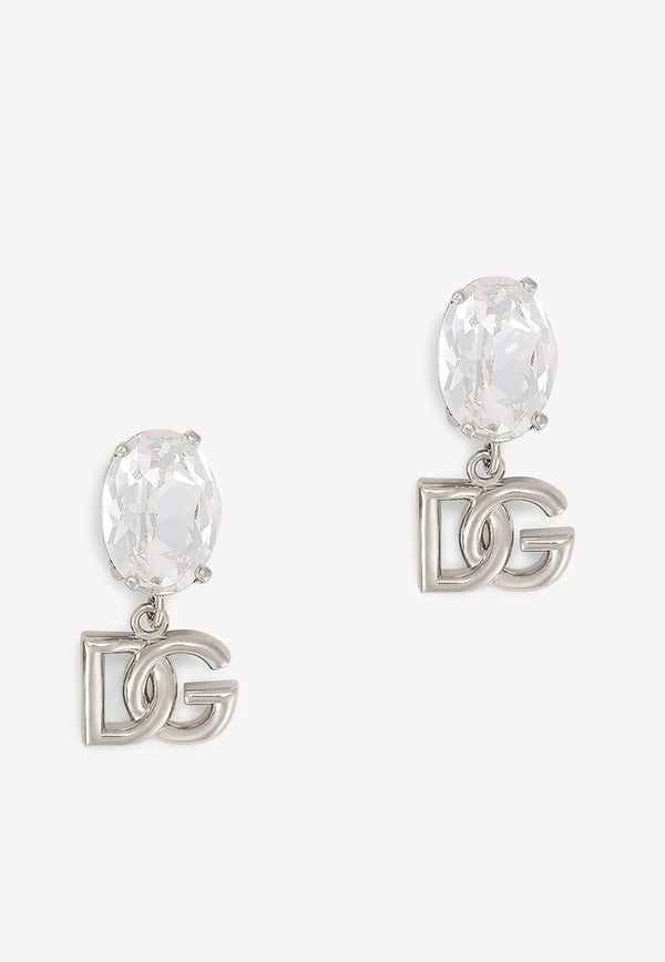 Rhinestone and DG Logo Earrings