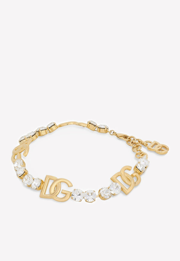 Rhinestone and DG Logo Choker