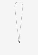 DG Logo Teardrop Pendant Necklace