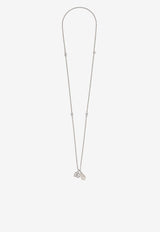 DG Logo Teardrop Pendant Necklace