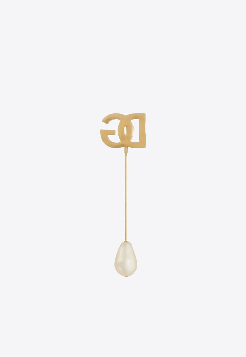 DG Logo Pearl Brooch