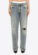 Jane Low-Rise Washed Jeans