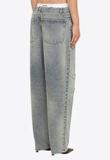 Jane Low-Rise Washed Jeans