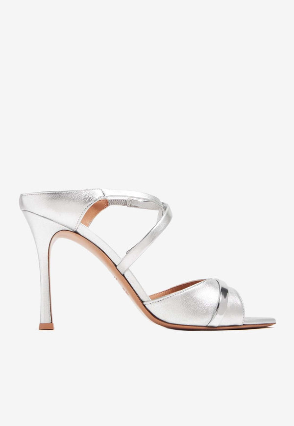 Yoko 90 Sandals in Metallic Leather