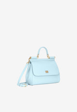 Large Sicily Top Handle Bag in Dauphine Leather