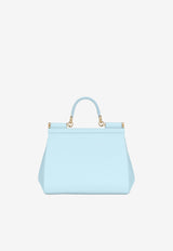 Large Sicily Top Handle Bag in Dauphine Leather