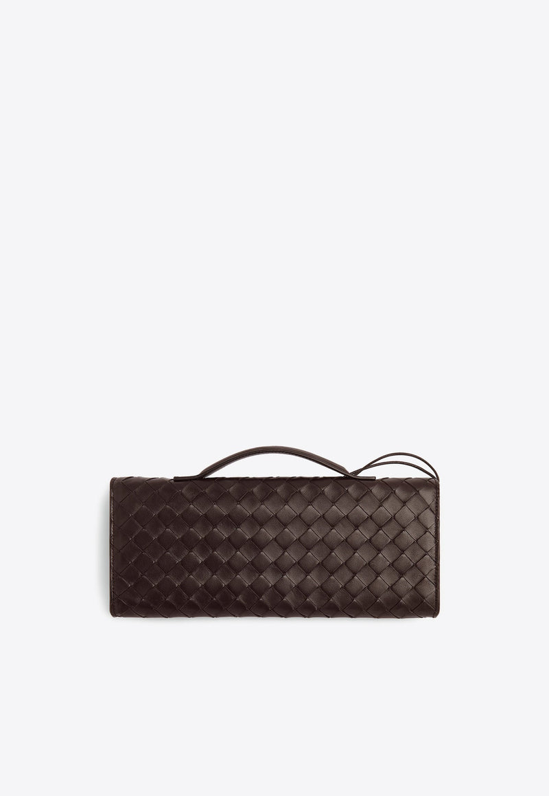 Andiamo Long Clutch in Intrecciato Lamb Leather