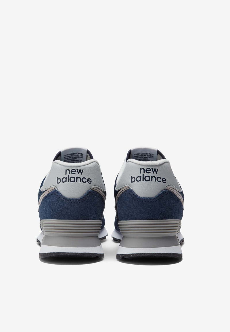 574 Core Low-Top Sneakers in Navy with White