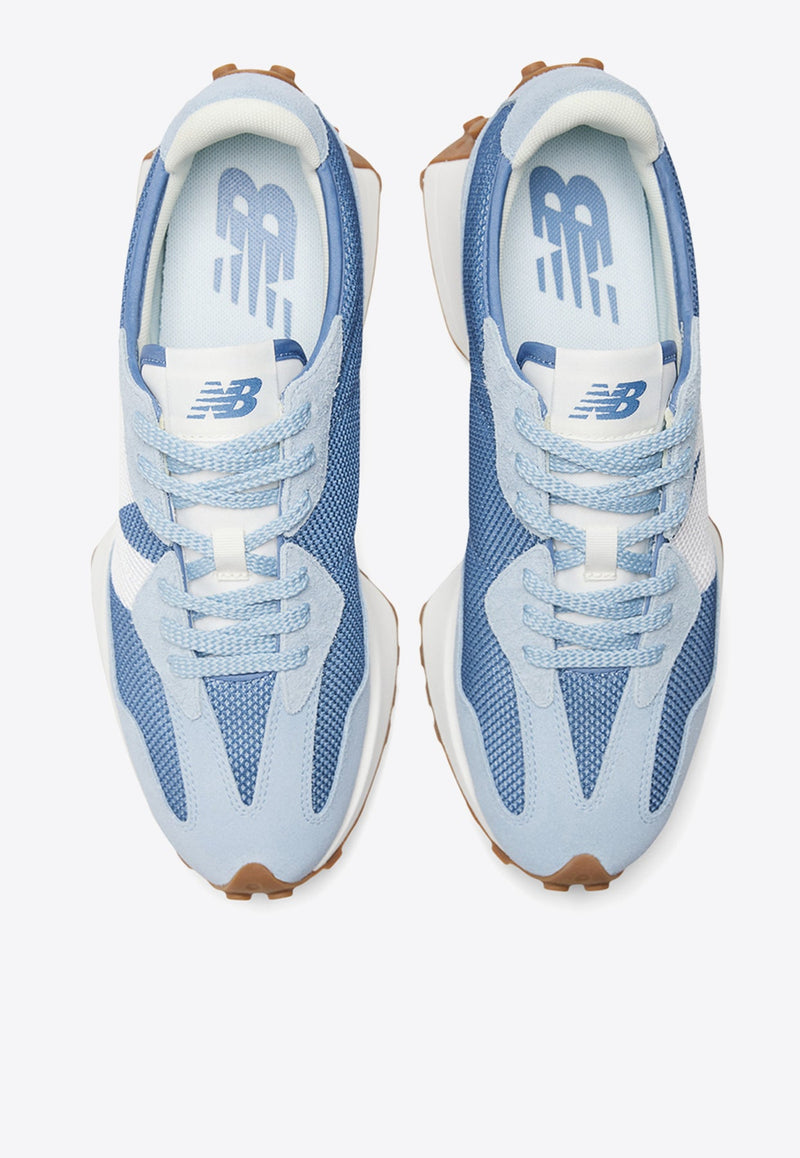 327 Low-Top Sneakers in Light Arctic Grey with Mercury Blue