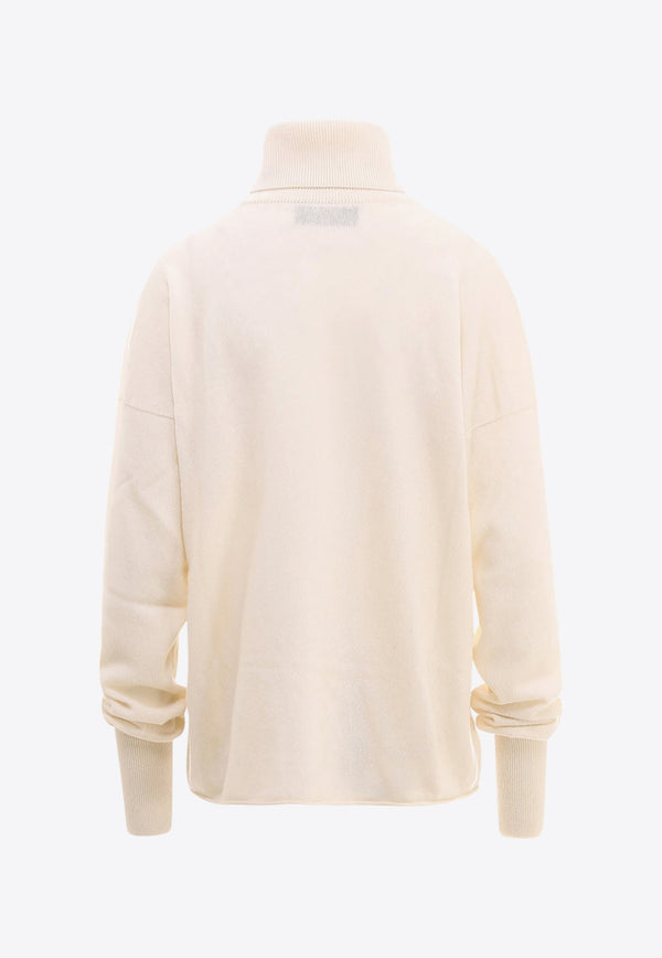 High-Neck Cashmere Sweater