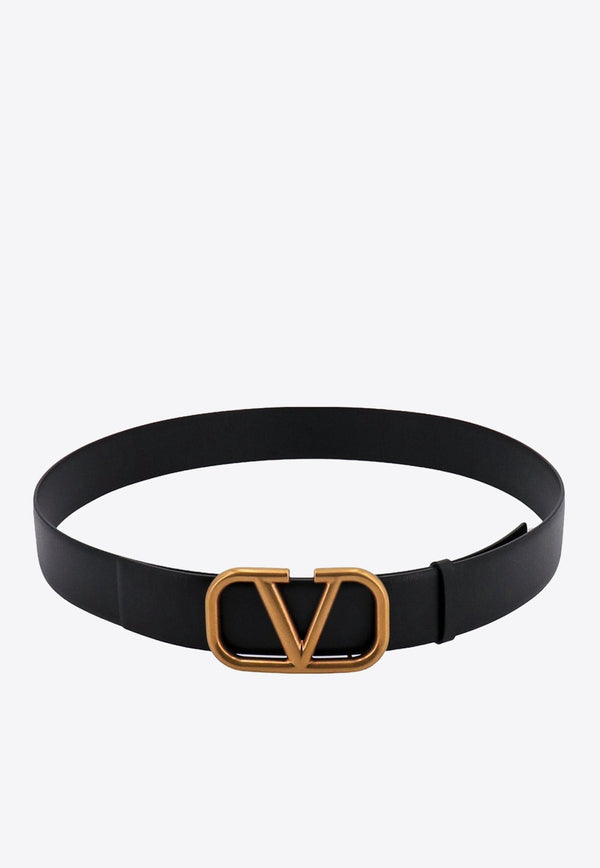 Signature VLogo Leather Belt