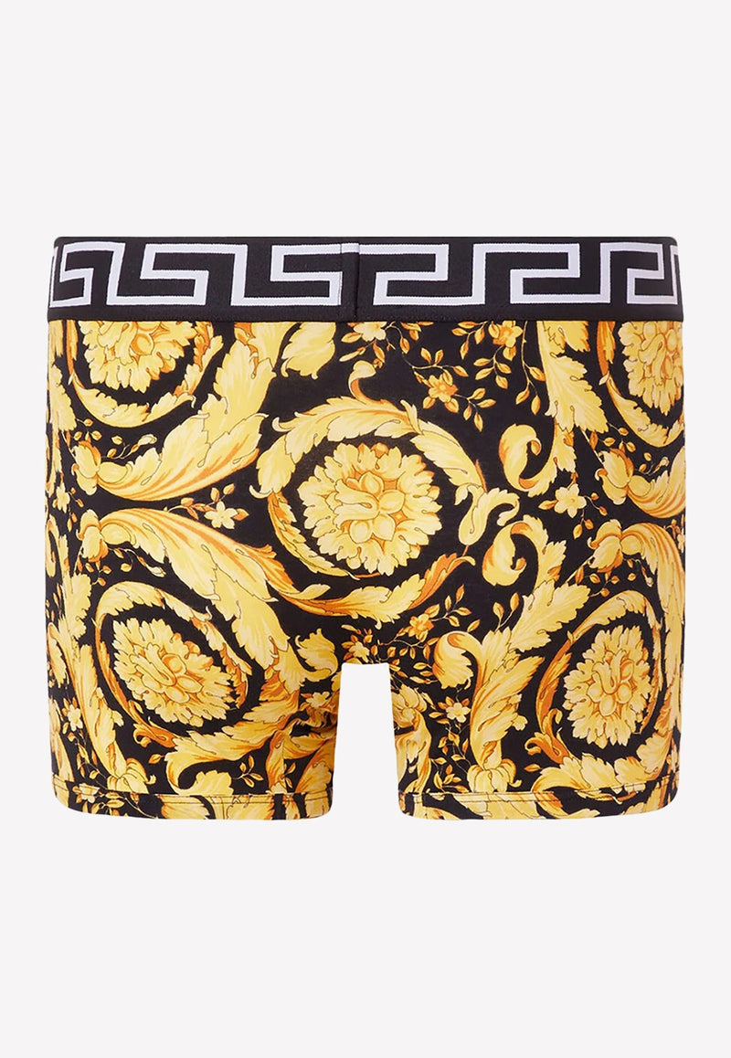 Barocco Print Jersey Trunks