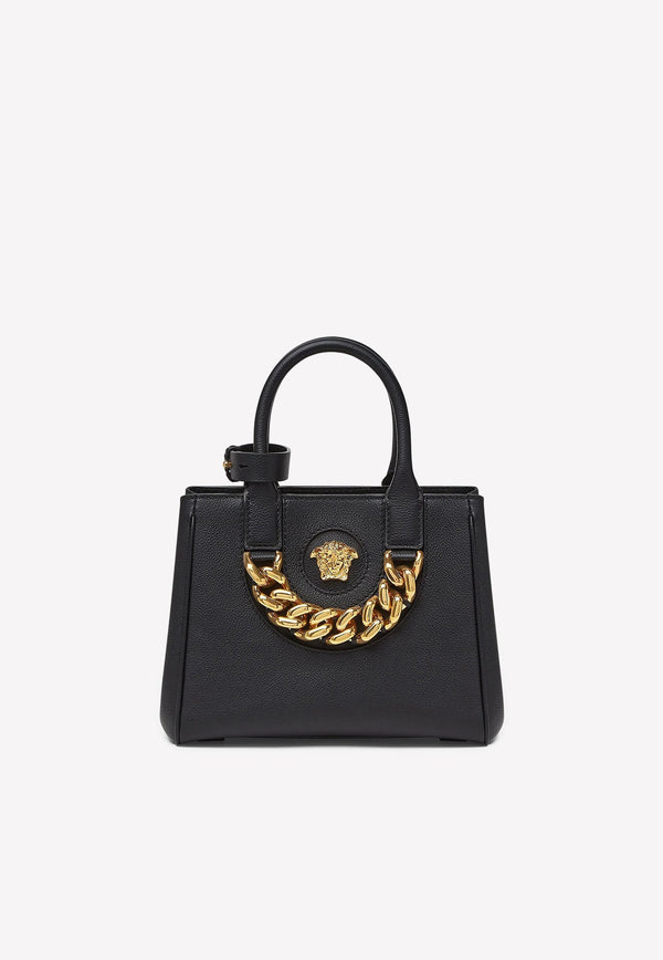 Small Medusa Top Handle Bag in Calf Leather