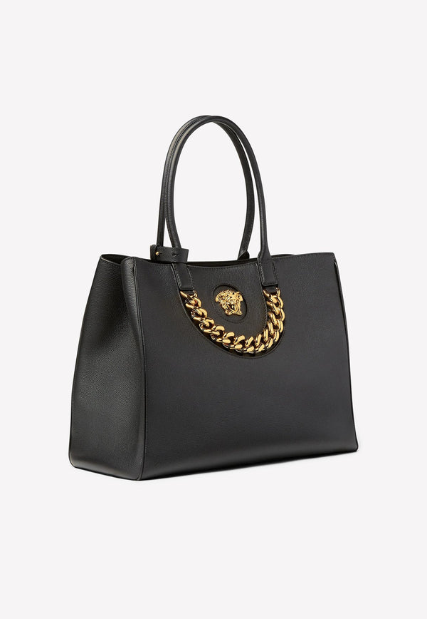Large Medusa Top Handle Bag in Calf Leather