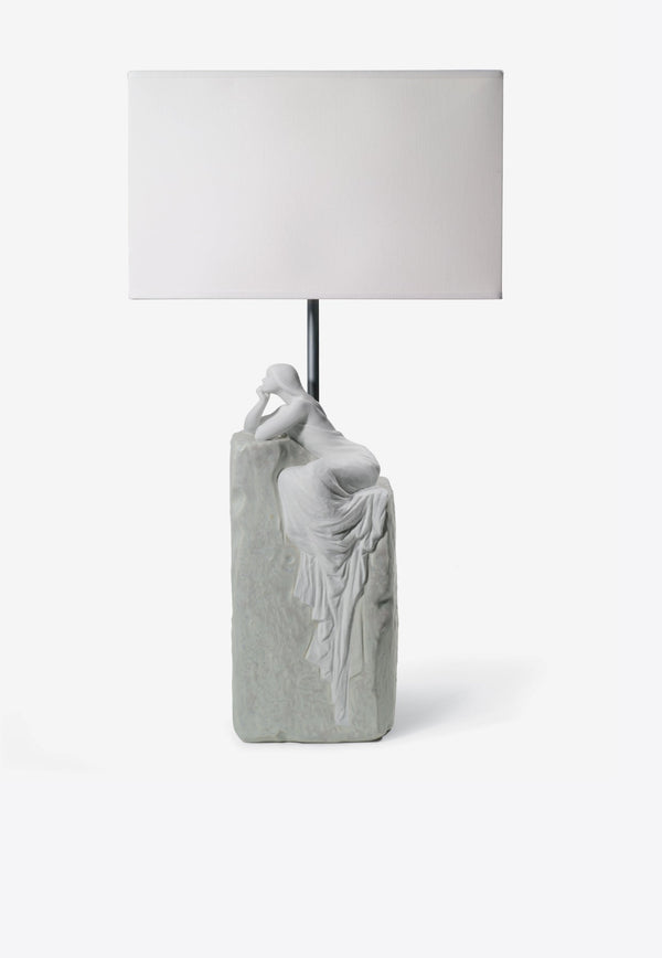 Contemplative Woman II' Porcelain Table Lamp