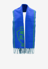 Wool and Cashmere Logo Scarf