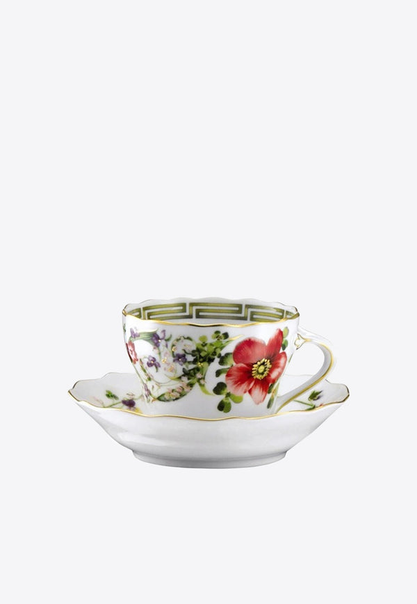 Flower Fantasy Espresso Cup and Saucer