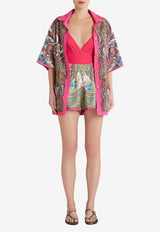 Floral Paisley Silk Shorts