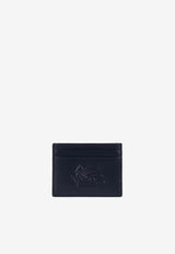 Logo Embossed Leather Cardholder