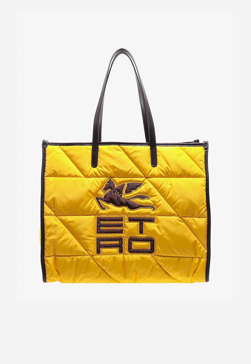 Medium Logo Nylon Tote Bag