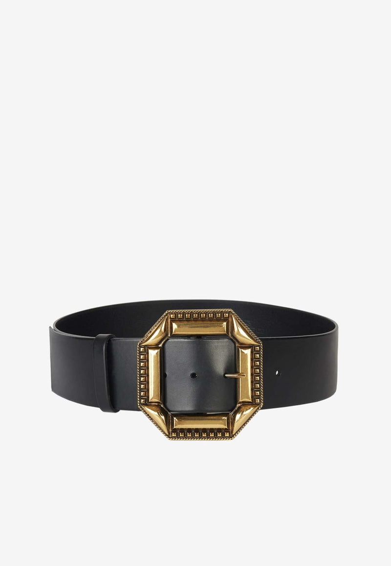 Metal Buckle Leather Belt