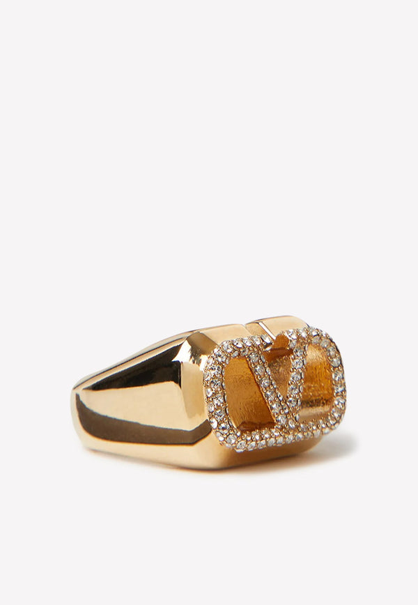 Signature VLogo Ring with Swarovski® Crystals