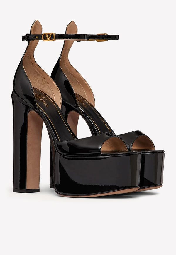 Tan-Go 155 Platform Sandals in Patent Leather