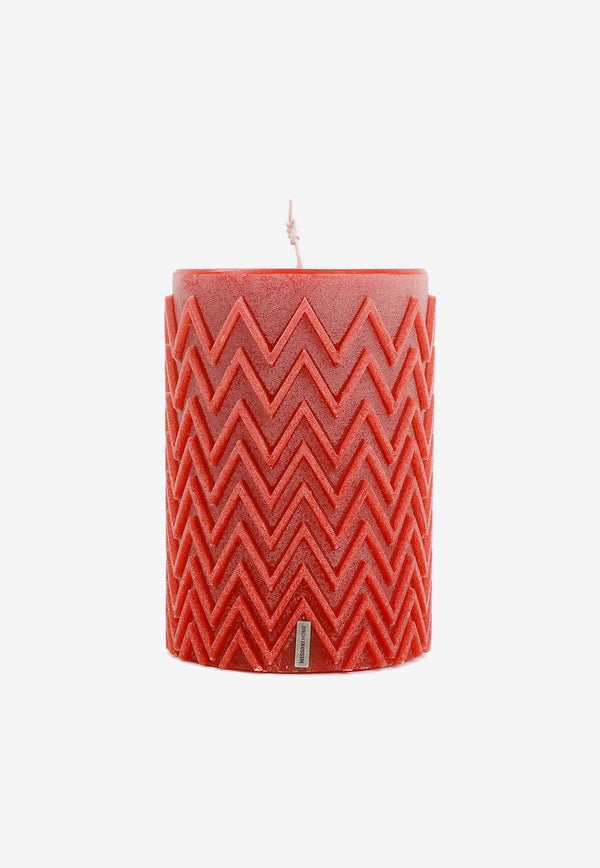 Chevron-Embossed Candle