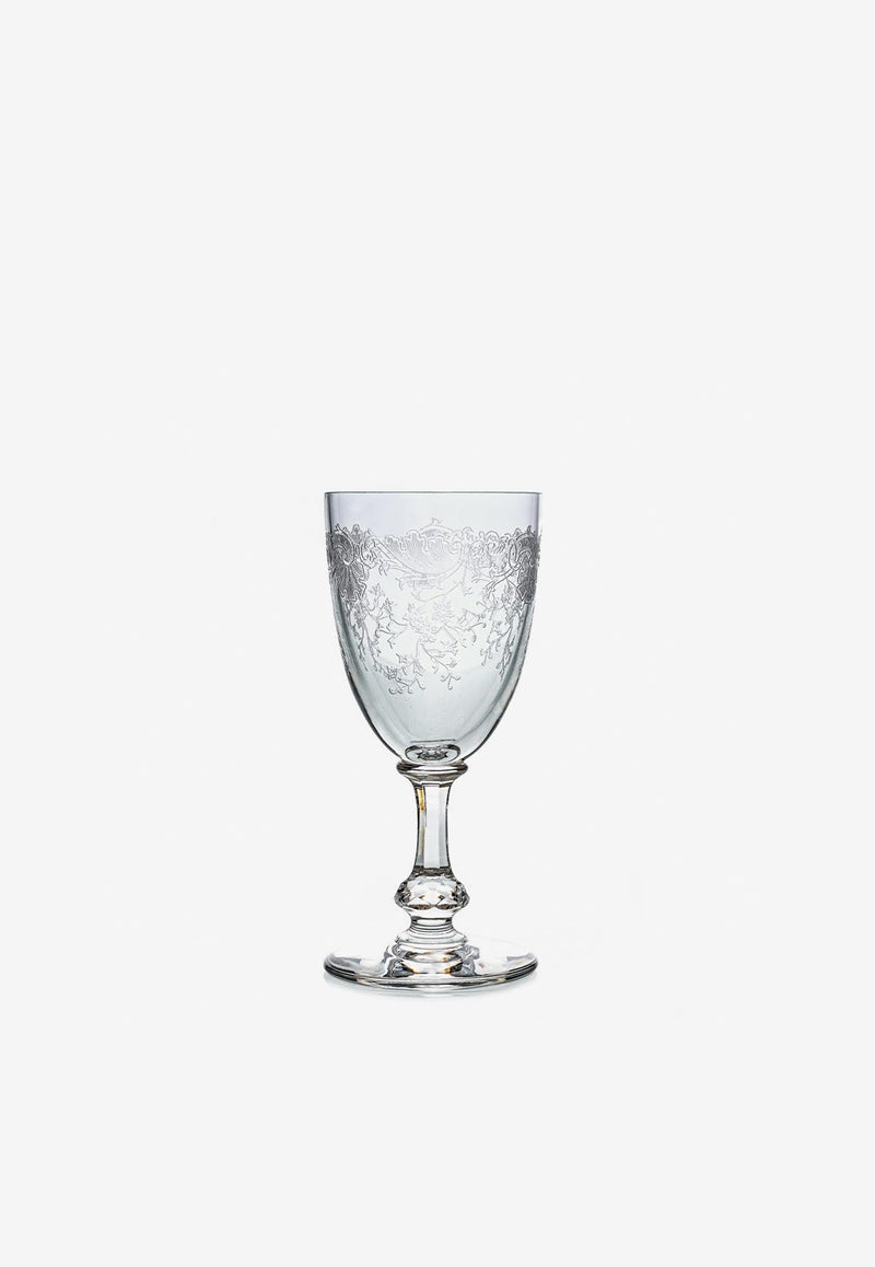 Cleo Wine Burgundy Crystal Glass