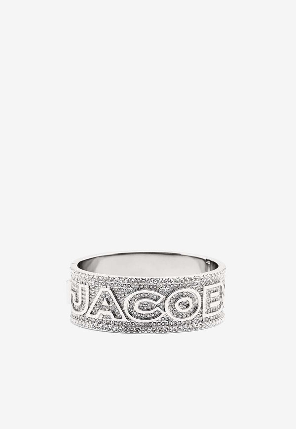 Monogram Crystal-Embellished Cuff Bracelet