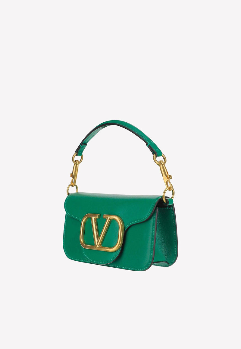 Small Locò VLogo Shoulder Bag in Calf Leather