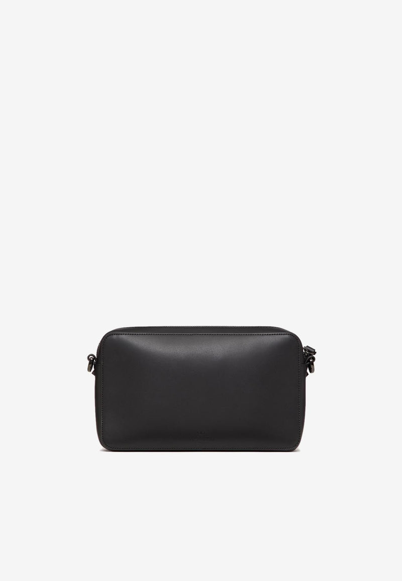 VLTN Leather Messenger Bag