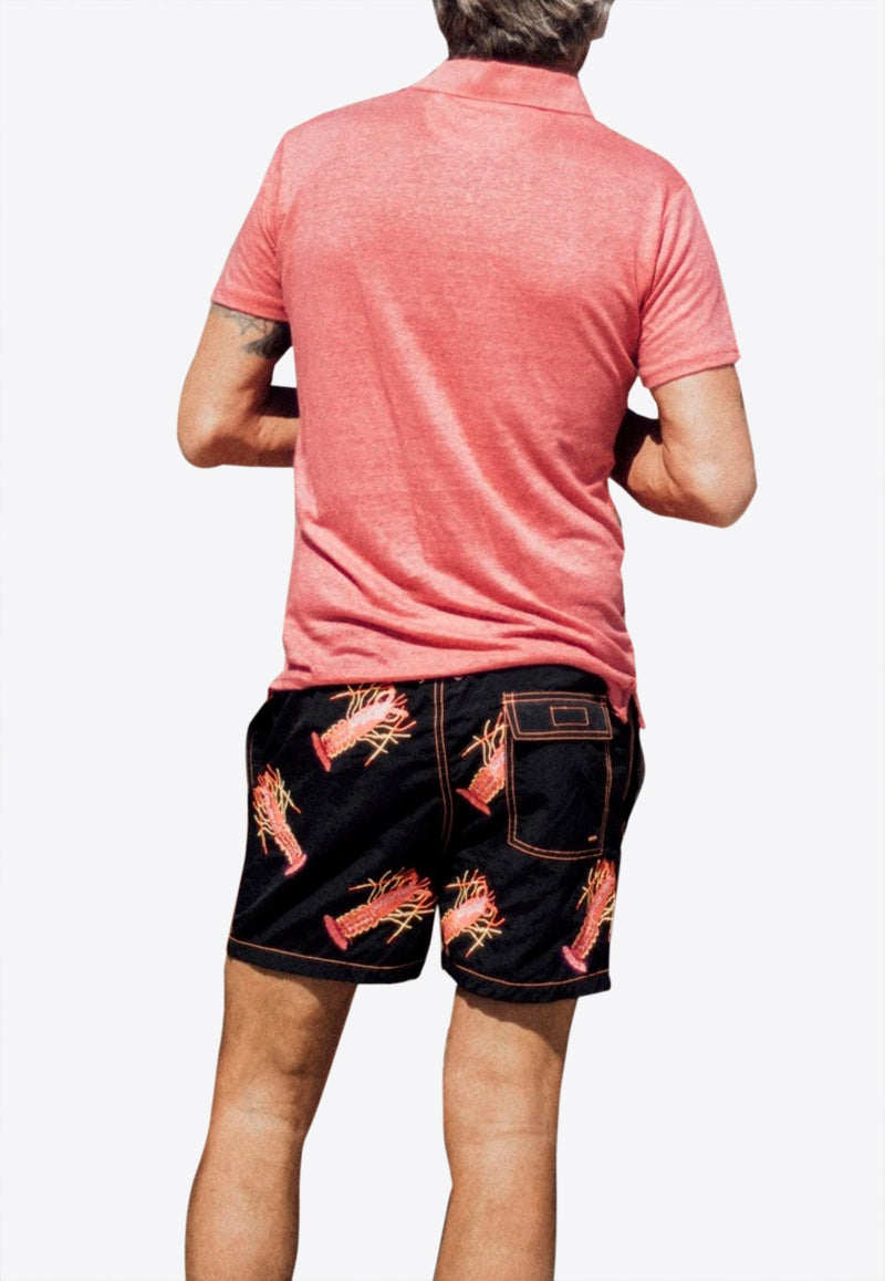 Lobster All-Over Print Swim Shorts