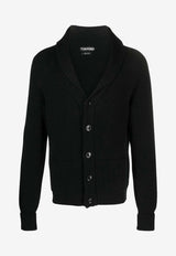 Ribbed Knit Cashmere Cardigan