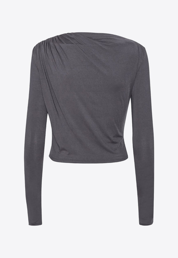 Drapy Long-Sleeved Top