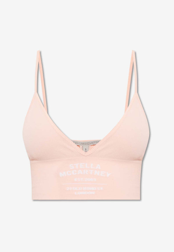 Logo Embroidered Bra