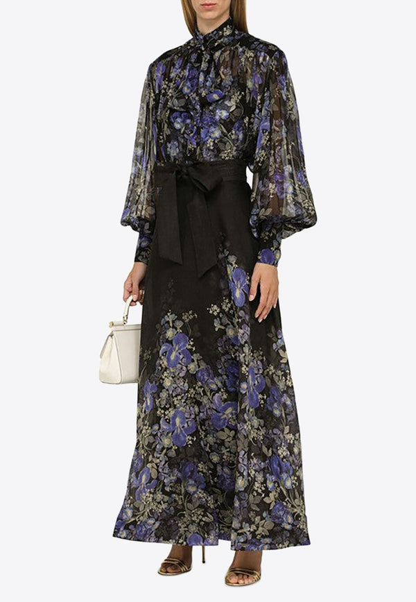 Lyrical Lantern Floral Print Blouse