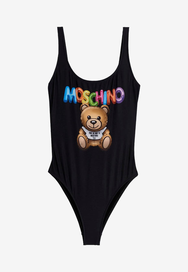Teddy-Print One-Piece Swimsuit