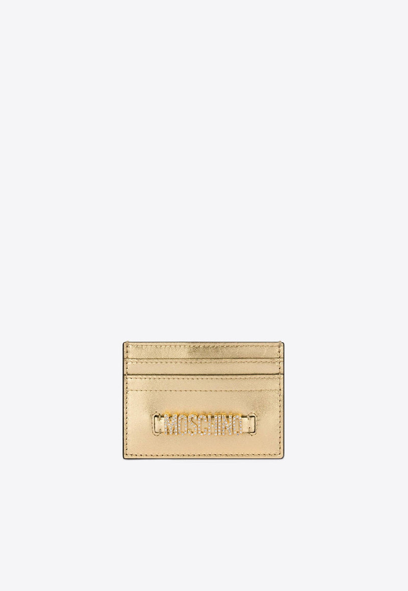 Lettering Logo Leather Cardholder