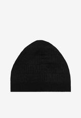 All-Over Jacquard Logo Beanie