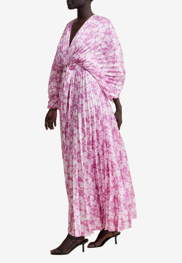 Westover Printed Pleated Maxi Dress