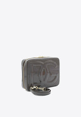 Medium DG Logo Crossbody Bag in Patent Leather