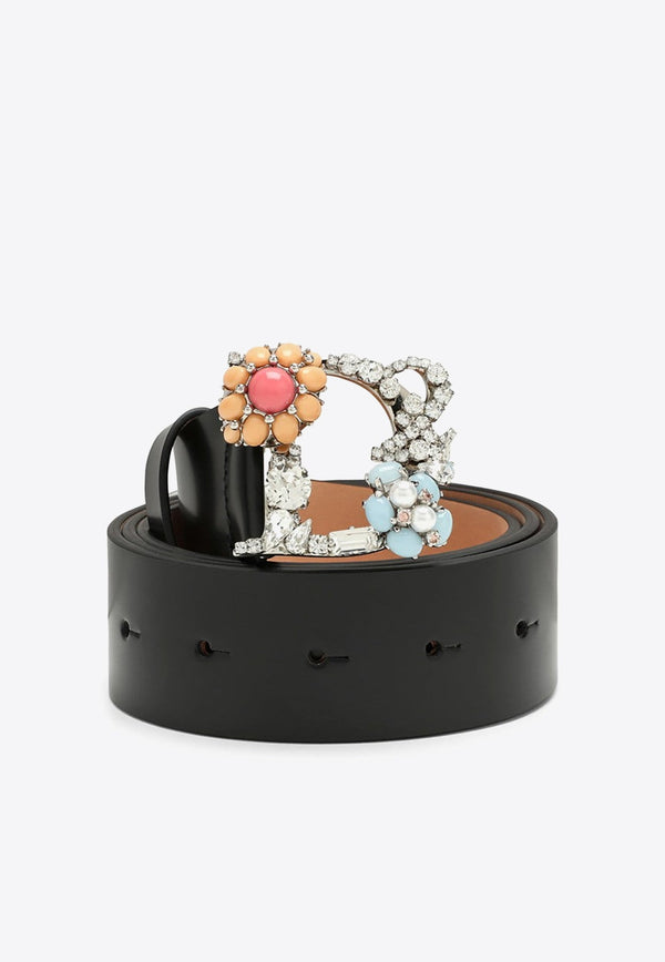 Jewel D2 Buckle Leather Belt