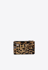 Leopard Print Zip Cardholder