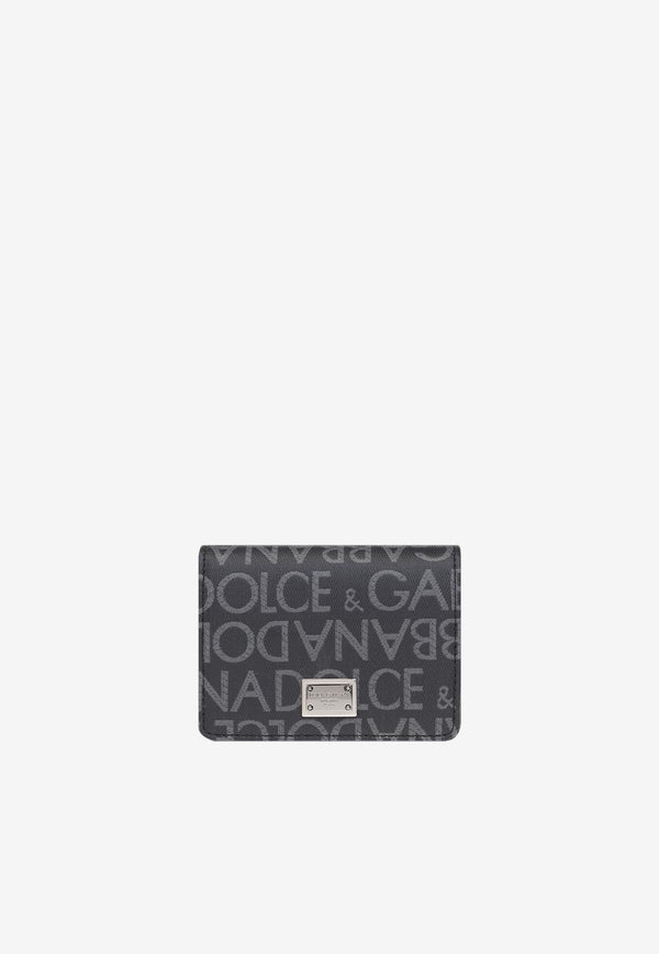Logo Jacquard Bi-Fold Wallet