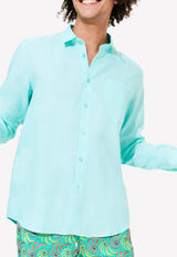 Caroubis Long-Sleeved Linen Shirt